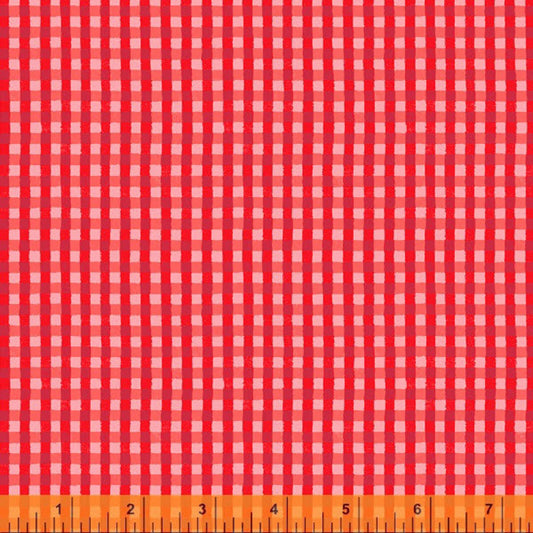 Farm Friends 52444-4 Red Gingham
