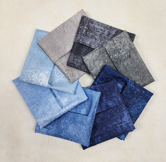 Glaze 3 Blue/ Slate Fat Quarter Bundle
