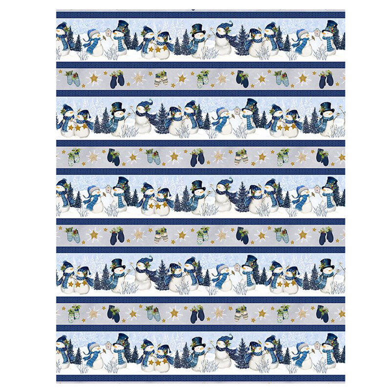 Let it Snow Man 3017 27752 941 Border Stripe