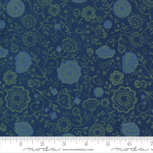 1 Meter Cut Cottage Bleu 48692