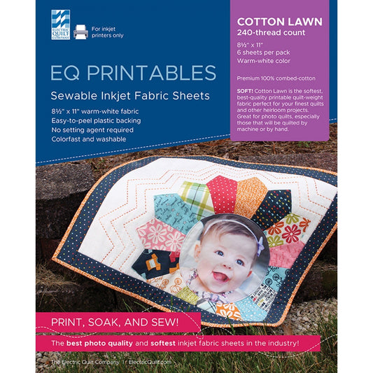 EQ Printables Sewable Inkjet Fabrice Sheets