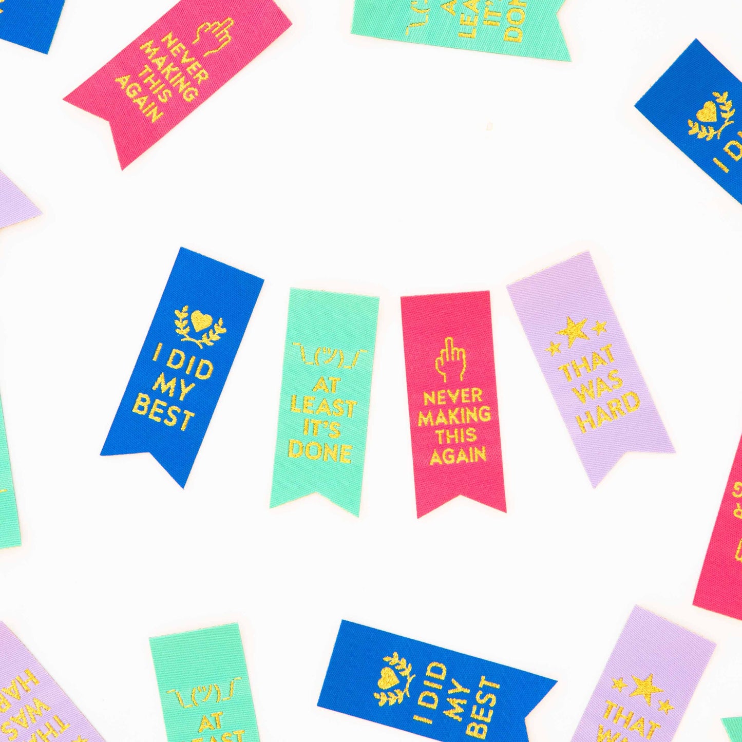 Sarah Hearts Labels Award Ribbon Multipack