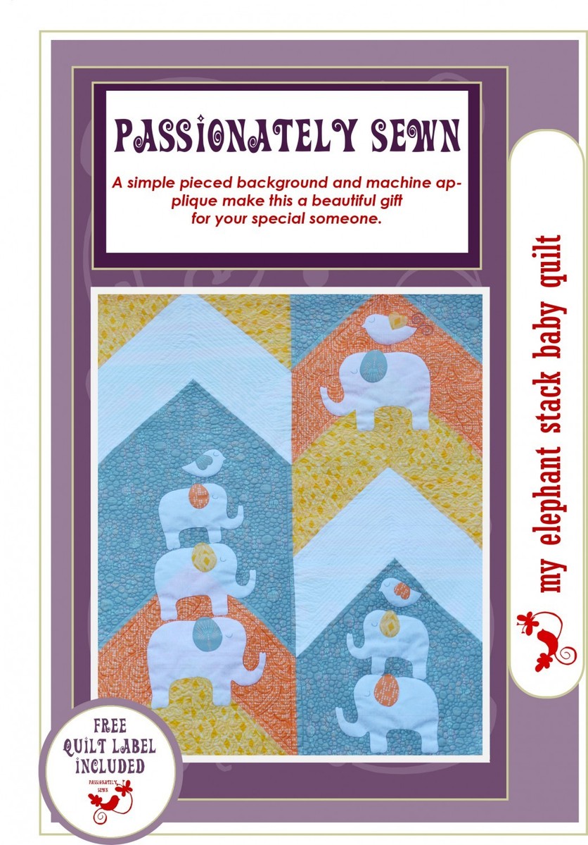 My Elephant Stack Baby Quilt Pattern