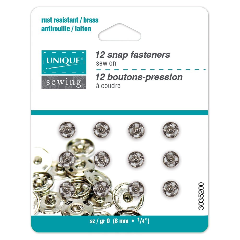 12 Snap Fasteners 6mm