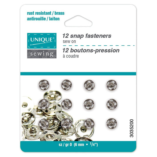 12 Snap Fasteners 6mm
