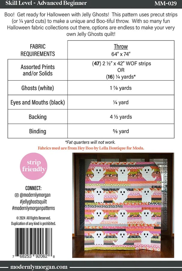 Jelly Ghosts Quilt Pattern