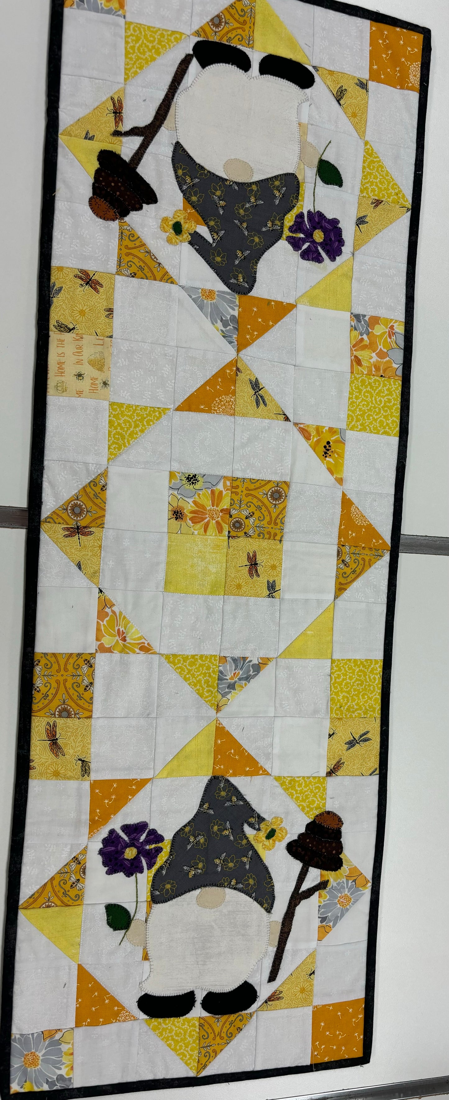 Spring Bee Gnome Table Runner  Kit