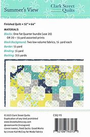 Summer's View Quilt Pattern