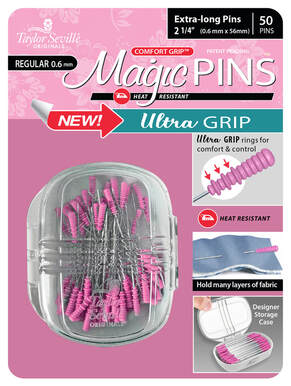 50 Magic Pins Ultra Grip Extra Long