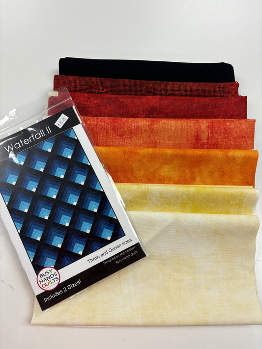 Waterfall 2 Quilt Kit (On fire)