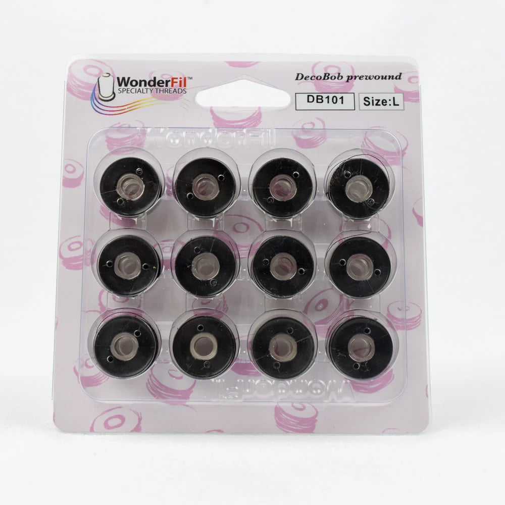 Decobob Prewound Bobbins Large Black