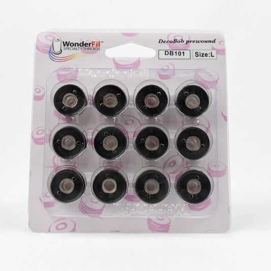 Decobob Prewound Bobbins Large Black