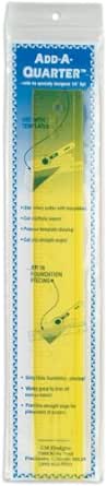 Add-A-Quarter Plus Ruler Yellow 12"